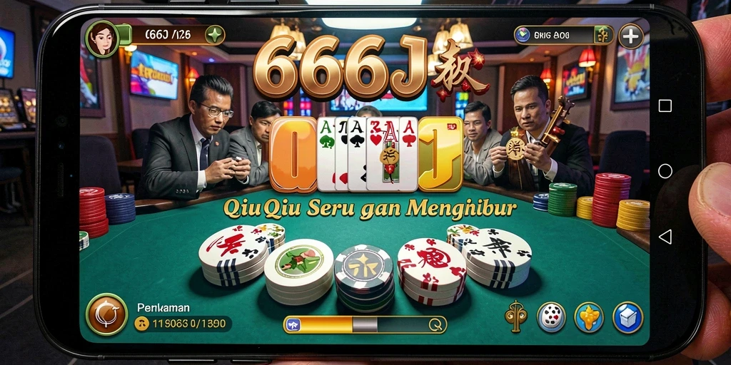 Screenshot gameplay dari permainan QiuQiu 666J yang mendebarkan.