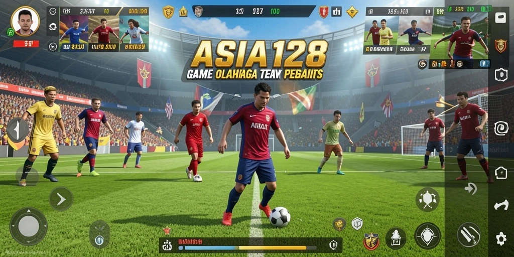 Screenshot gameplay <strong>ASIA128</strong> menunjukkan aksi seru dalam pertandingan olahraga.