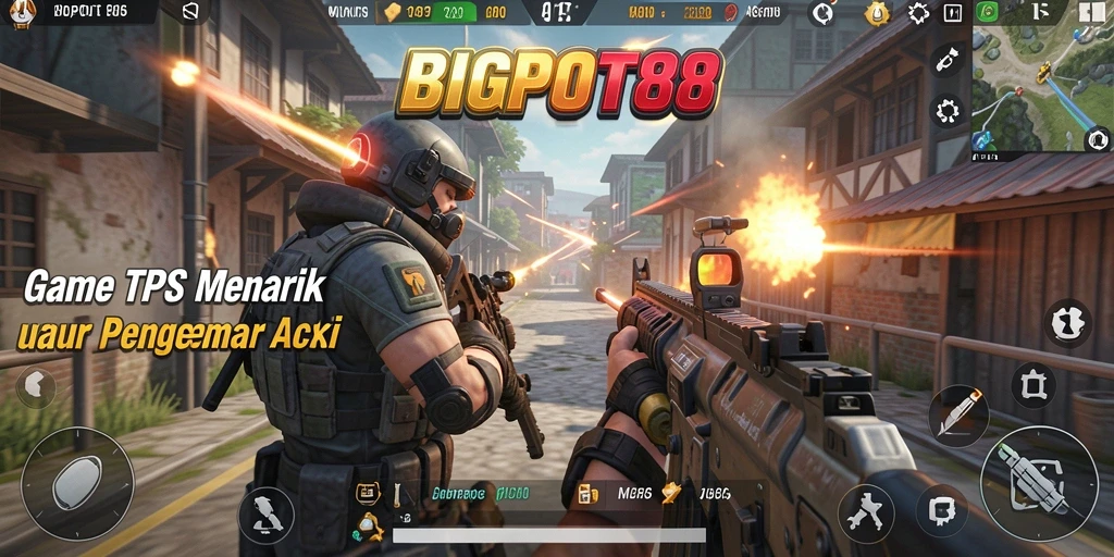 Screenshot gameplay BIGPOT88 yang menampilkan aksi seru dalam pertempuran.