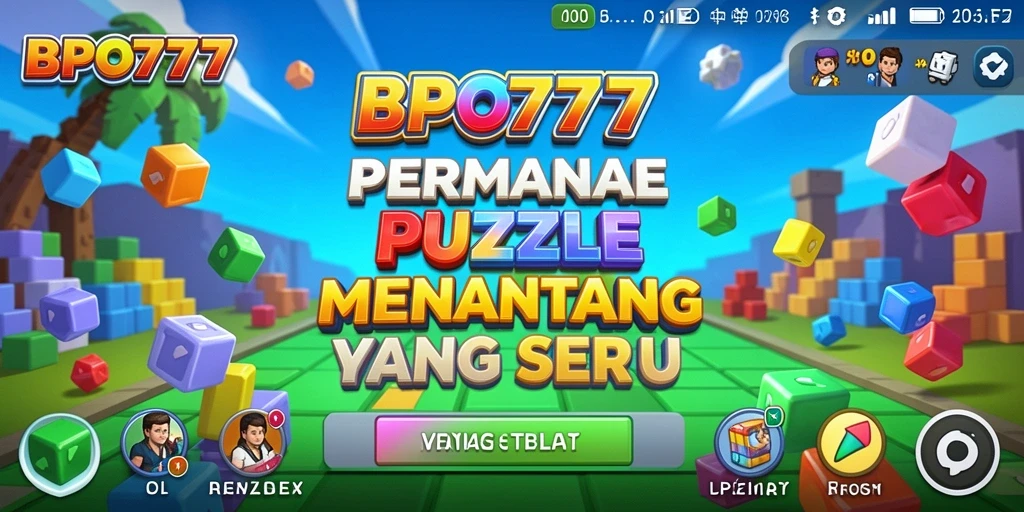Tampilan gameplay Puzzle BPO777 yang menarik dan penuh warna.