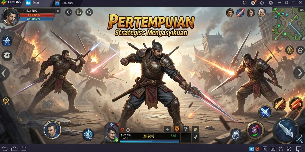 Tampilan gameplay CINA365 yang menarik dalam pertempuran strategi.