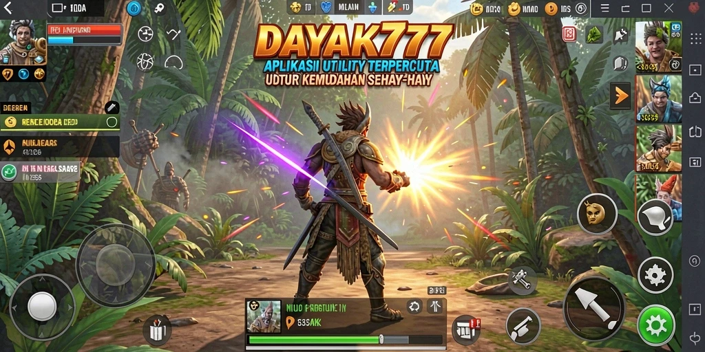 Tampilan antarmuka DAYAK777 yang user-friendly dan fungsional.