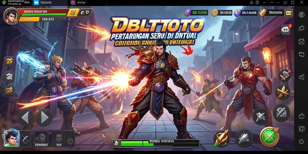 Tampilan seru dari pertarungan karakter DBLTOTO yang mendebarkan.