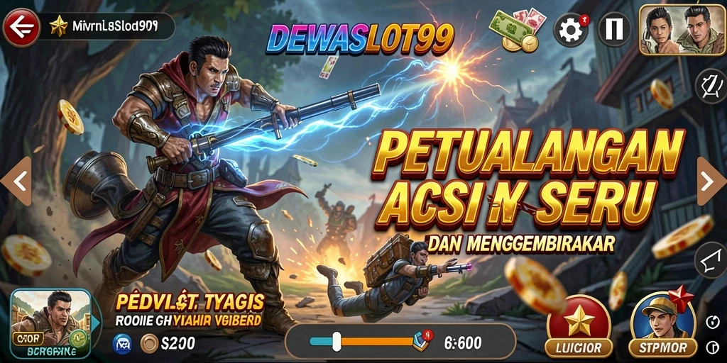 Tampilan gameplay DEWASLOT99 dengan aksi seru dan mendebarkan.