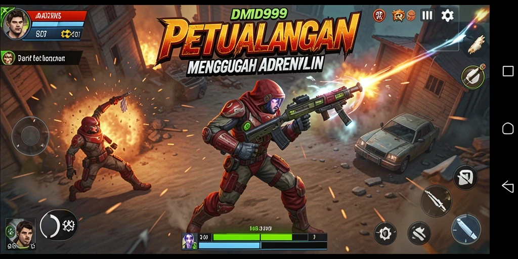 Tampilan gameplay seru dan mendebarkan dari DMD999.