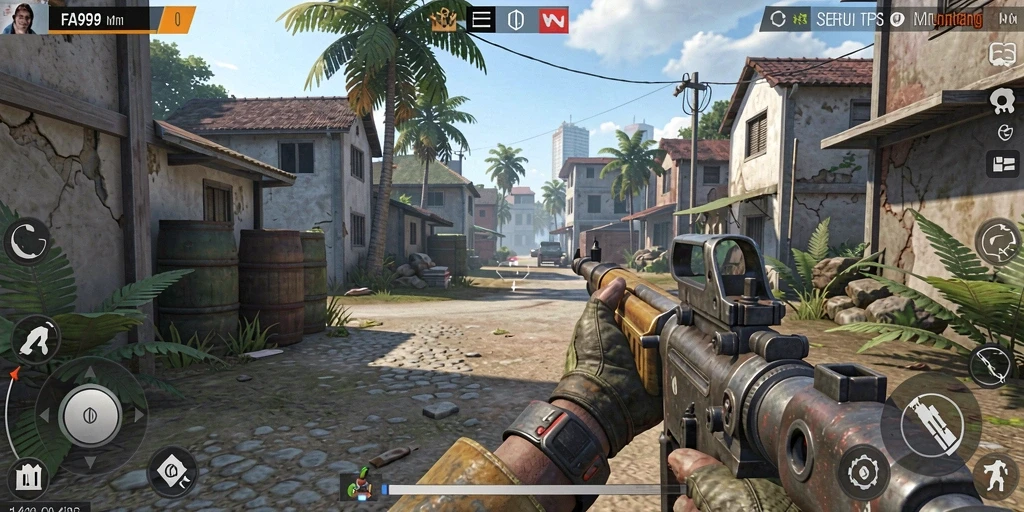 Tampilan gameplay FA99 yang menegangkan di medan perang.