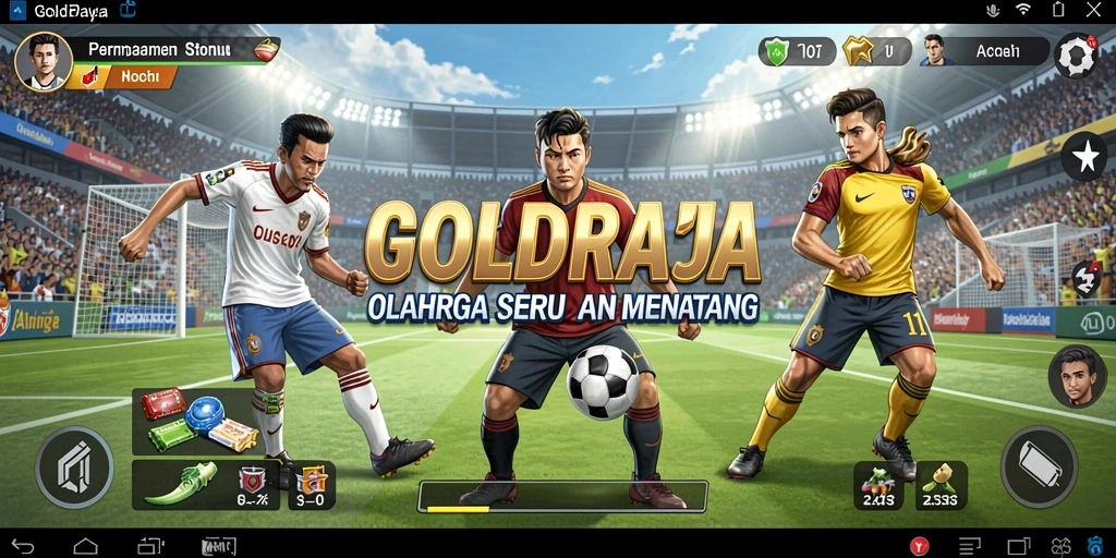 Tampilan gameplay seru dari GOLDRAJA dengan grafik menawan.