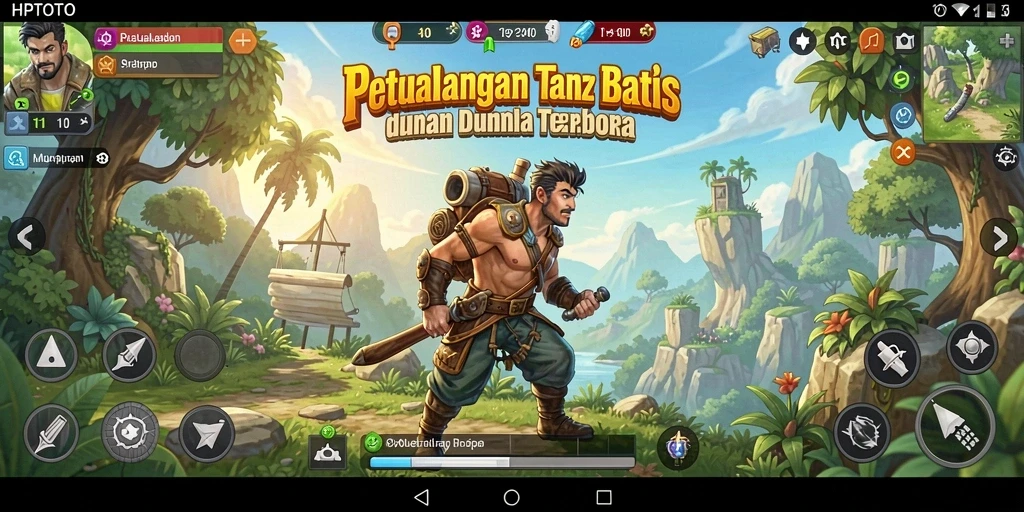 Tampilan menarik dari gameplay Open World HPTOTO.