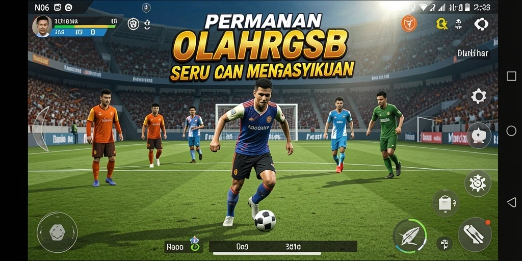 Tampilan gameplay seru dari N06 yang menunjukkan aksi olahraga.