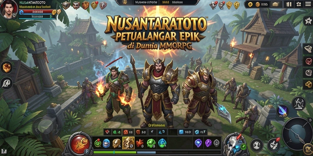 Tampilkan gameplay seru NUSANTARATOTO dengan aksi pertempuran yang mendebarkan.