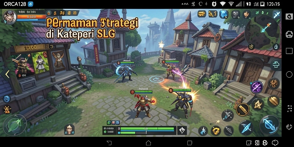 Tampilan gameplay ORCA128 yang menampilkan strategi dan taktik dalam permainan.