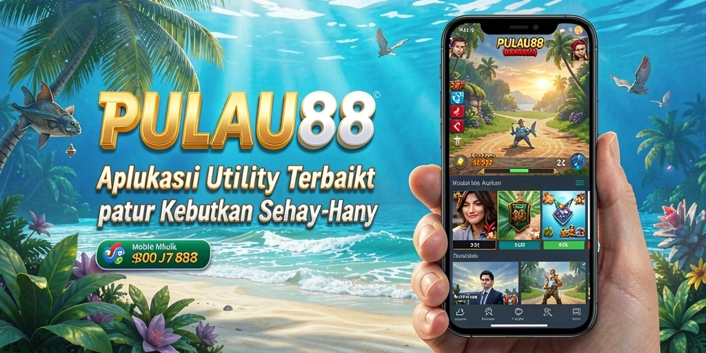 Tampilan utama PULAU88 dengan fitur-fitur utilitas yang lengkap.