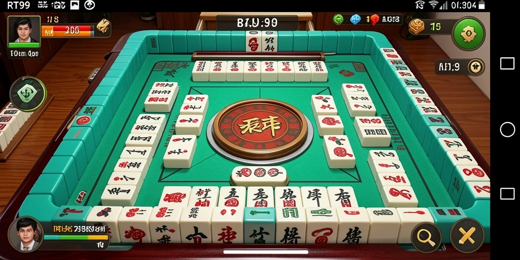 Tampilan menarik dari gameplay Mahjong di RT99.