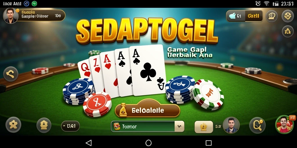 Tampilan gameplay Gaple yang seru di SEDAPTOGEL.