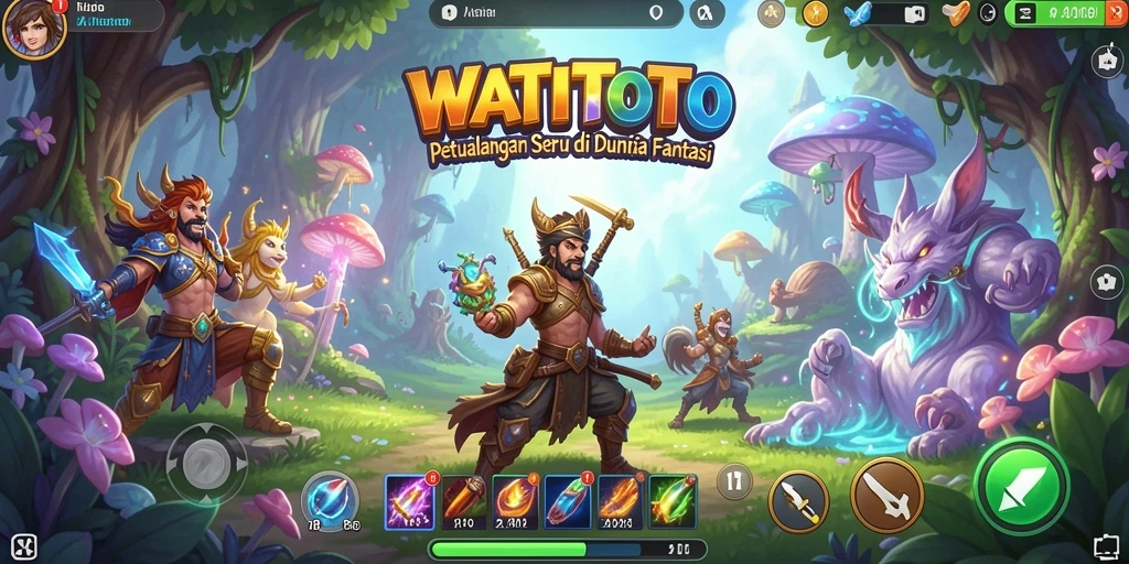 Screenshot dari gameplay WATITOTO yang menunjukkan eksplorasi mendebarkan.