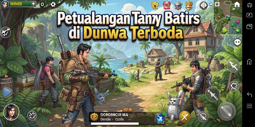 Tampilan gameplay <strong>WIN88</strong> yang menakjubkan dalam dunia terbuka.