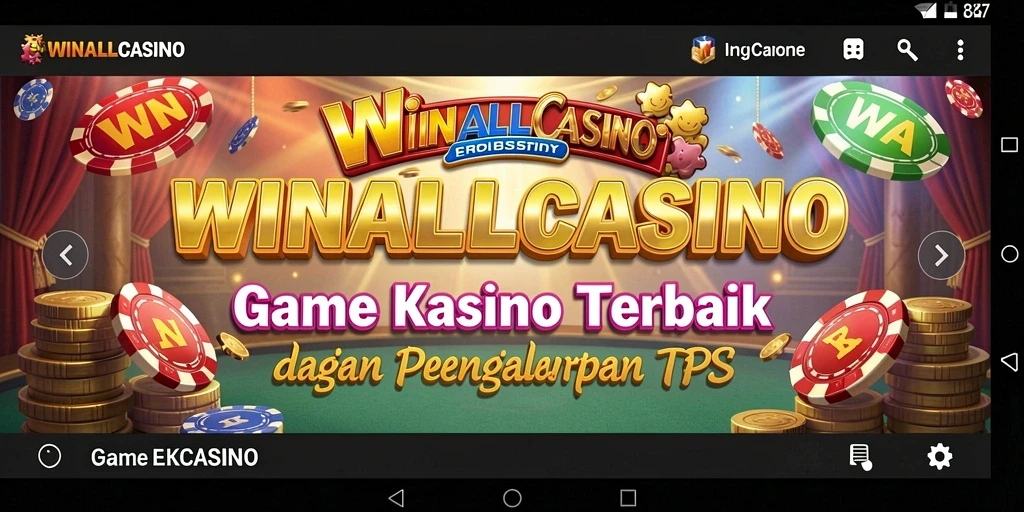 Tampilan gameplay seru di WINALLCASINO dengan berbagai pilihan permainan.
